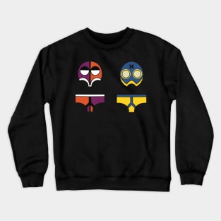 Wrestler’s Masks and briefs Crewneck Sweatshirt